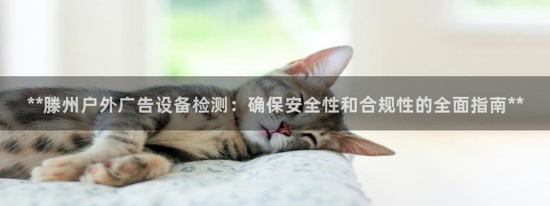 杏宇平台代理怎么赚钱的：**滕州户外广告设备检测：确保安全性和合规性的全面指南**