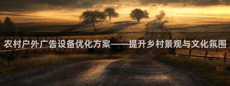杏宇平台怎么样：农村户外广告设备优化方案