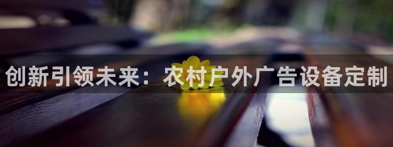 杏宇平台注册登录：创新引领未来：农村户外广告设备定制