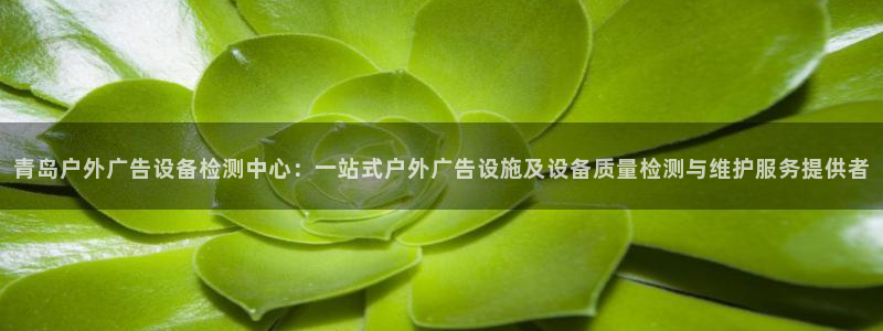 杏宇平台客服：青岛户外广告设备检测中心：一站式户外广告设施及设备质量检测与维护服务提供者
